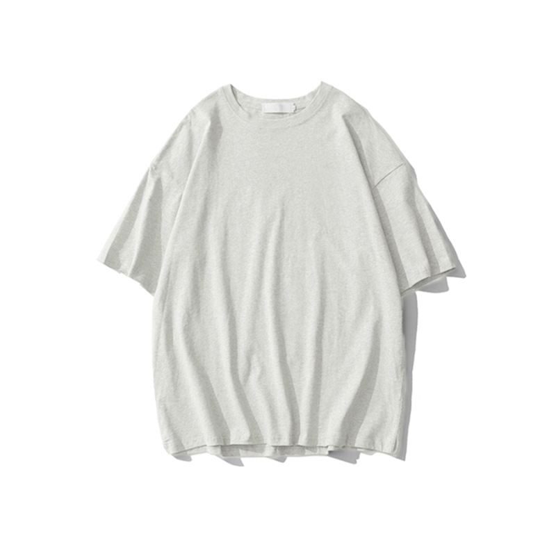 Plus Size Heavyweight Pure Cotton Short Sleeve T-Shirt for Women - Solid Color Unisex Base Tee, Perfect for Couple Outfits Plus Size Heavyweight Pure Cotton Short Sleeve T-Shirt for Women - Solid Color Unisex Base Tee, Perfect for Couple Outfits