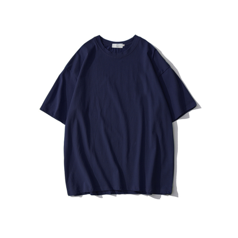 Plus Size Heavyweight Pure Cotton Short Sleeve T-Shirt for Women - Solid Color Unisex Base Tee, Perfect for Couple Outfits Plus Size Heavyweight Pure Cotton Short Sleeve T-Shirt for Women - Solid Color Unisex Base Tee, Perfect for Couple Outfits