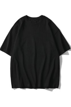 Plus Size Heavyweight Pure Cotton Short Sleeve T-Shirt for Women - Solid Color Unisex Base Tee, Perfect for Couple Outfits