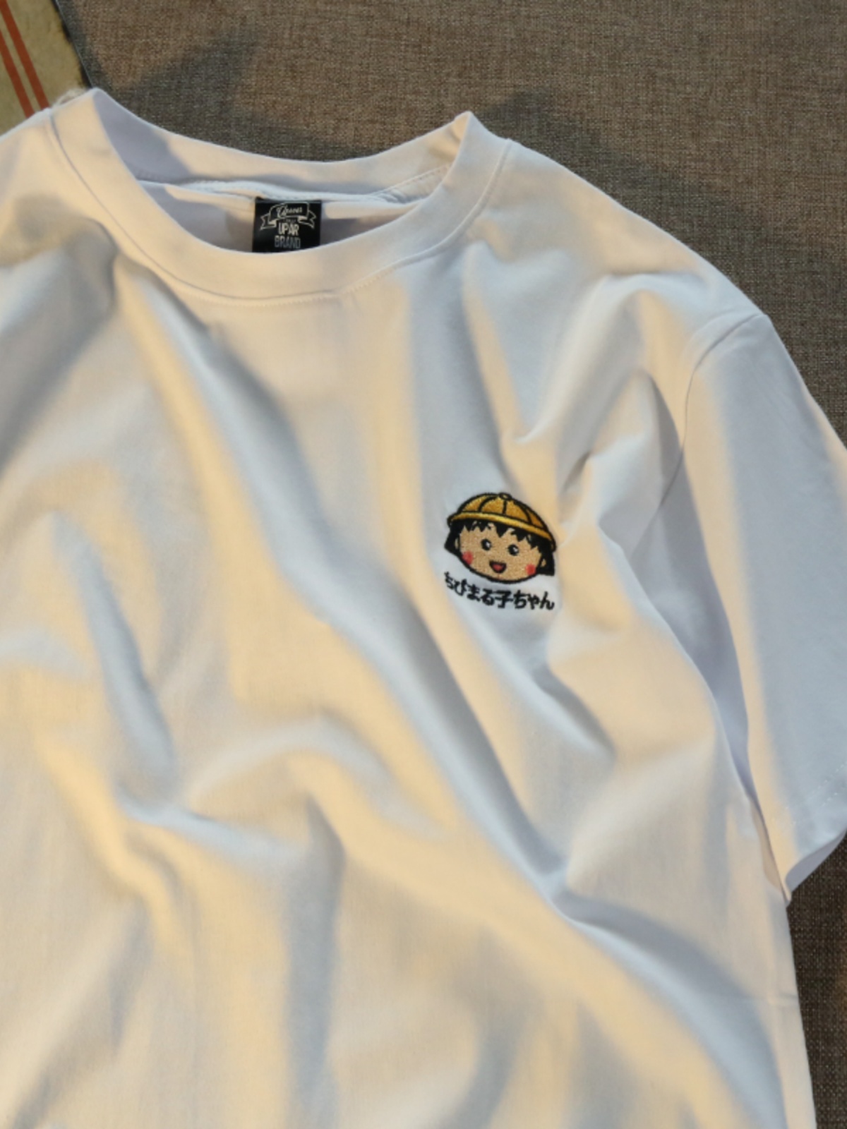 Plus Size Japanese Cartoon Chibi Maruko-chan Graphic T-Shirt for Couples - Soft Cotton Short Sleeve Tee Plus Size Japanese Cartoon Chibi Maruko-chan Graphic T-Shirt for Couples - Soft Cotton Short Sleeve Tee