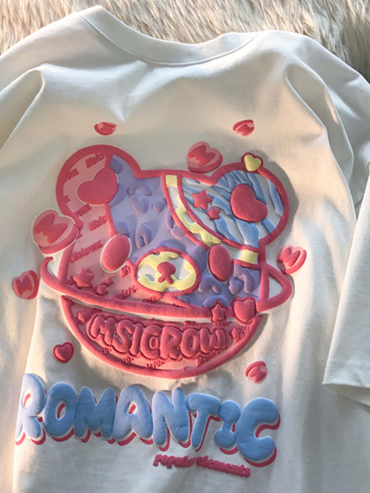 Plus-Size Japanese Retro Tulip Short-Sleeve T-Shirt for Men and Women, Loose-Fitting Pure Cotton Summer Top, Y2K Style Plus-Size Japanese Retro Tulip Short-Sleeve T-Shirt for Men and Women, Loose-Fitting Pure Cotton Summer Top, Y2K Style