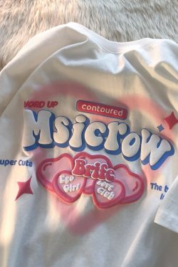 Plus Size Oversized Love Letter Short Sleeve Cotton T-Shirt for Couples - Casual Chic, Everyday Wear