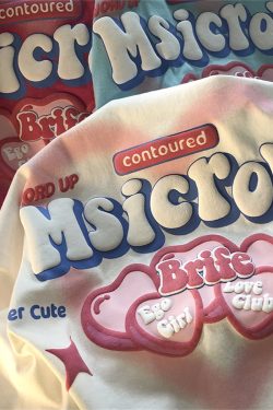 Plus Size Oversized Love Letter Short Sleeve Cotton T-Shirt for Couples - Casual Chic, Everyday Wear