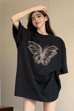 Plus Size Oversized Retro American Short Sleeve T-Shirt for Women - Trendy Loose Mid-Length Top