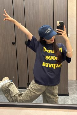 Plus Size Oversized Retro American Style Pure Cotton Short Sleeve T-Shirt for Men and Women - Trendy Hong Kong Chic