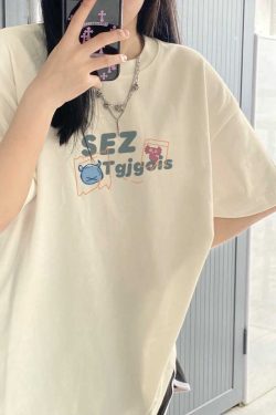 Plus Size Oversized Short Sleeve T-Shirt for Men and Women, Trendy Loose Fit Cotton Couple Top, Casual Streetwear