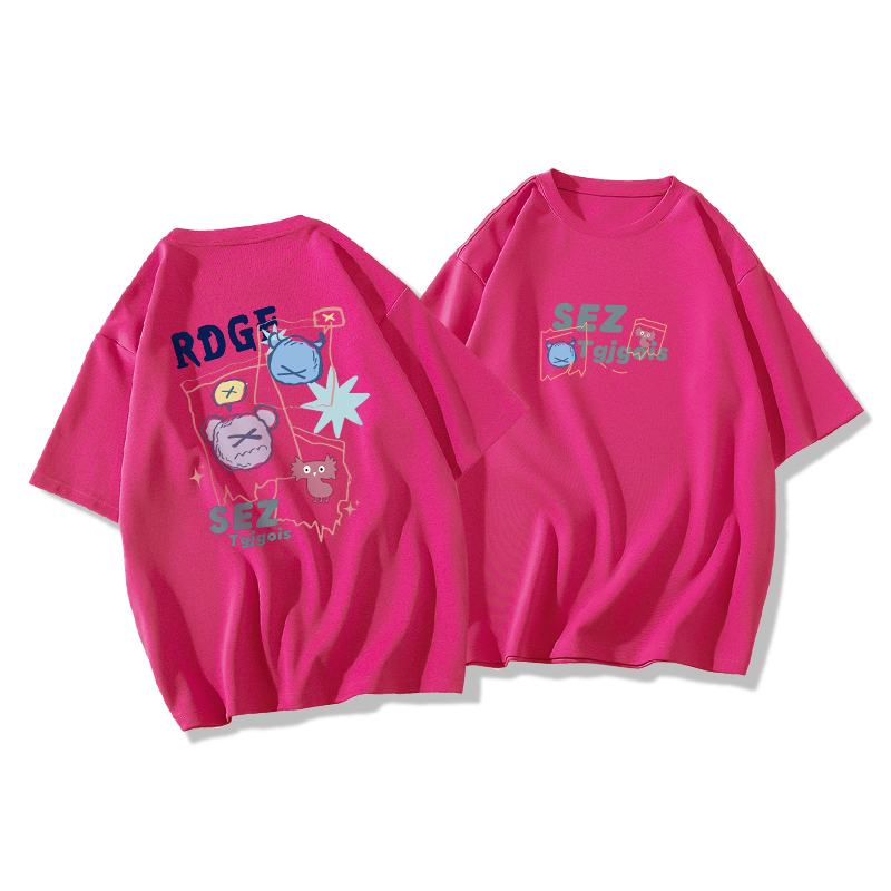 Plus Size Oversized Short Sleeve T-Shirt for Men and Women, Trendy Loose Fit Cotton Couple Top, Casual Streetwear Plus Size Oversized Short Sleeve T-Shirt for Men and Women, Trendy Loose Fit Cotton Couple Top, Casual Streetwear