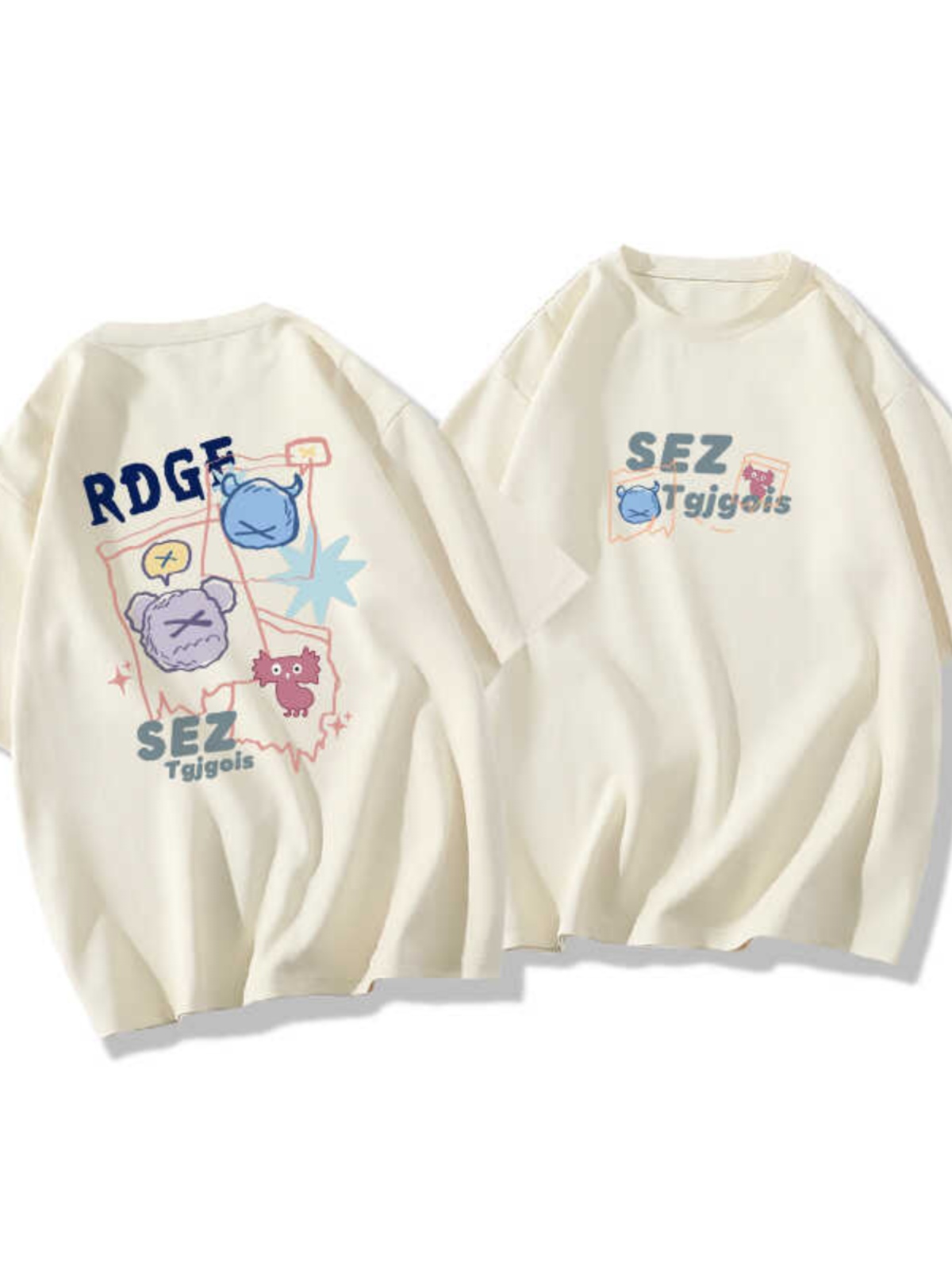 Plus Size Oversized Short Sleeve T-Shirt for Men and Women, Trendy Loose Fit Cotton Couple Top, Casual Streetwear Plus Size Oversized Short Sleeve T-Shirt for Men and Women, Trendy Loose Fit Cotton Couple Top, Casual Streetwear