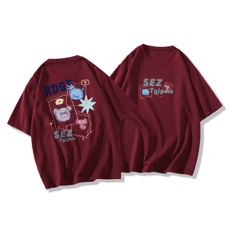 Plus Size Oversized Short Sleeve T-Shirt for Men and Women, Trendy Loose Fit Cotton Couple Top, Casual Streetwear Plus Size Oversized Short Sleeve T-Shirt for Men and Women, Trendy Loose Fit Cotton Couple Top, Casual Streetwear