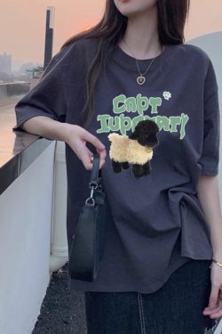 Plus-Size Oversized Short Sleeve T-Shirt for Men & Women - American Retro Loose-Fitting Pure Cotton Couple Top