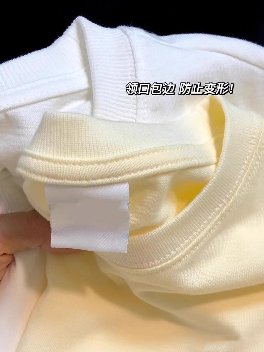 Plus-Size Oversized Short Sleeve T-Shirt for Men & Women - American Retro Loose-Fitting Pure Cotton Couple Top Plus-Size Oversized Short Sleeve T-Shirt for Men & Women - American Retro Loose-Fitting Pure Cotton Couple Top