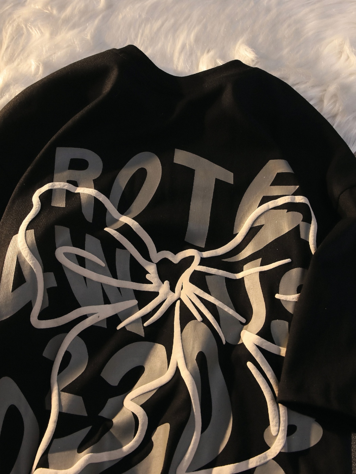 Plus Size Oversized Sweet and Spicy Letter Bow Design Short Sleeve T-Shirt for Couples, Cotton Casual Wear, Y2K Style Plus Size Oversized Sweet and Spicy Letter Bow Design Short Sleeve T-Shirt for Couples, Cotton Casual Wear, Y2K Style