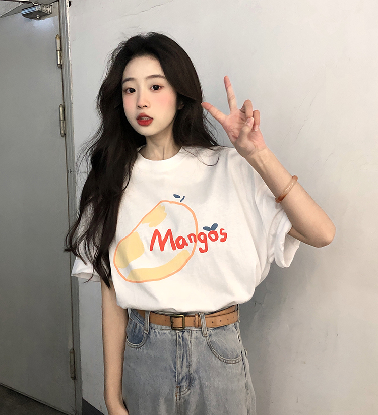 Plus Size Pure Cotton Loose Short Sleeve T-Shirt for Women - Summer 2025 American Style Top, Casual Everyday Wear Plus Size Pure Cotton Loose Short Sleeve T-Shirt for Women - Summer 2025 American Style Top, Casual Everyday Wear