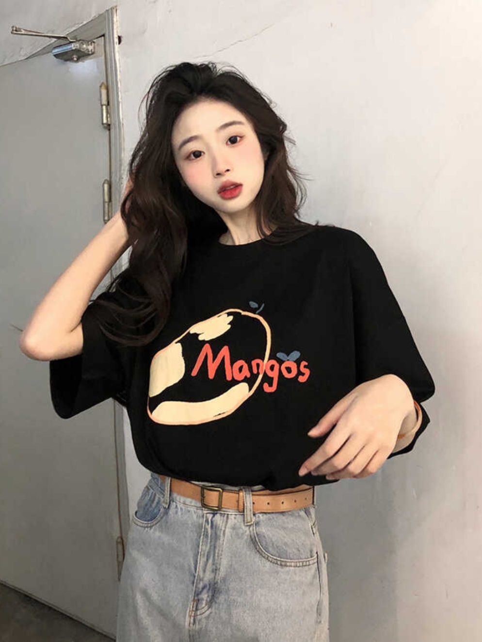 Plus Size Pure Cotton Loose Short Sleeve T-Shirt for Women - Summer 2025 American Style Top, Casual Everyday Wear Plus Size Pure Cotton Loose Short Sleeve T-Shirt for Women - Summer 2025 American Style Top, Casual Everyday Wear