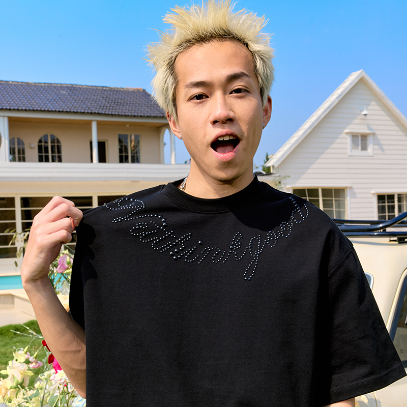 Plus Size Rhinestone Letter Short Sleeve T-Shirt for Men - American Vintage Trendy Heavyweight 90s Style 2025 Collection Plus Size Rhinestone Letter Short Sleeve T-Shirt for Men - American Vintage Trendy Heavyweight 90s Style 2025 Collection