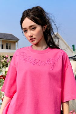 Plus Size Rhinestone Letter Short Sleeve T-Shirt for Men - American Vintage Trendy Heavyweight 90s Style 2025 Collection