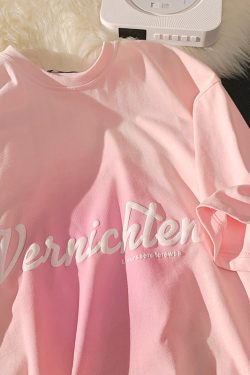 Plus Size Short Sleeve T-Shirt for Women, Harajuku Style, Round Neck, Loose Fit, Trendy Pure Cotton, Casual Y2K Fashion