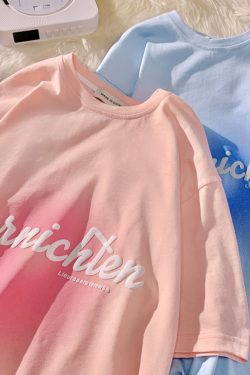 Plus Size Short Sleeve T-Shirt for Women, Harajuku Style, Round Neck, Loose Fit, Trendy Pure Cotton, Casual Y2K Fashion