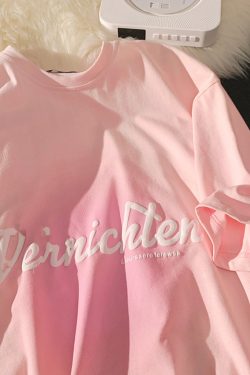 Plus Size Short Sleeve T-Shirt for Women, Harajuku Style, Round Neck, Loose Fit, Trendy Pure Cotton, Casual Y2K Fashion