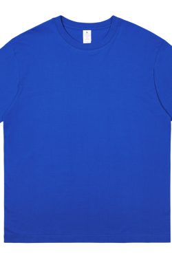 Plus-Size Solid Color Oversized Short-Sleeve T-Shirt for Men and Women - Casual Loose-Fit Basic Tee