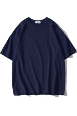 Plus-Size Solid Color Oversized Short-Sleeve T-Shirt for Men and Women - Casual Loose-Fit Basic Tee