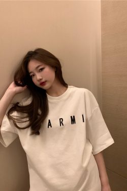 Plus Size Trendy White Cotton Short Sleeve T-Shirt for Women, Korean Style Loose Fit Mid-Length Top for Students