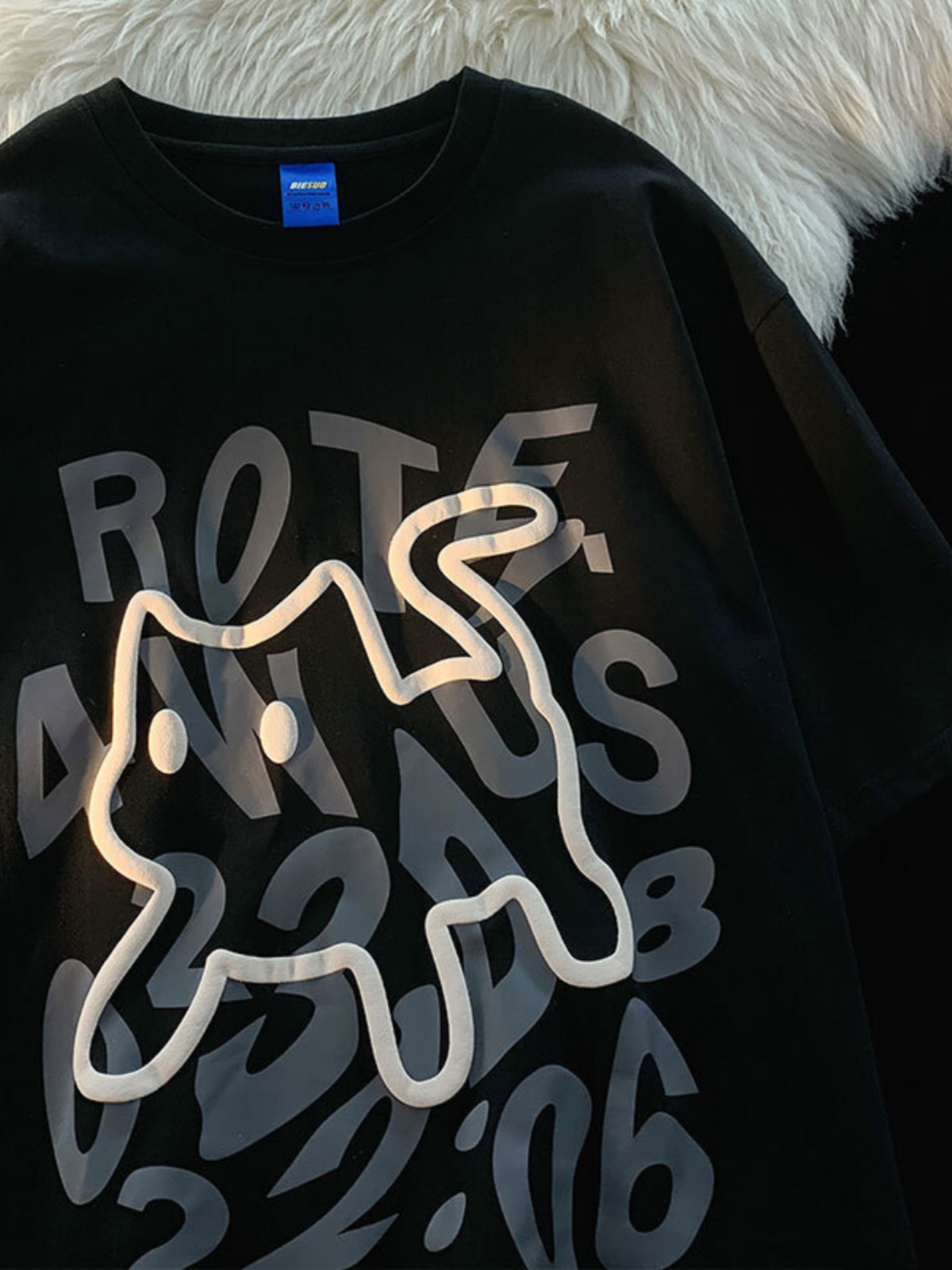 Plus-Size Unisex Cotton Short-Sleeve T-Shirt with Letter Print - Trendy Loose-Fitting Couple's Top for Casual Y2K Style Plus-Size Unisex Cotton Short-Sleeve T-Shirt with Letter Print - Trendy Loose-Fitting Couple's Top for Casual Y2K Style