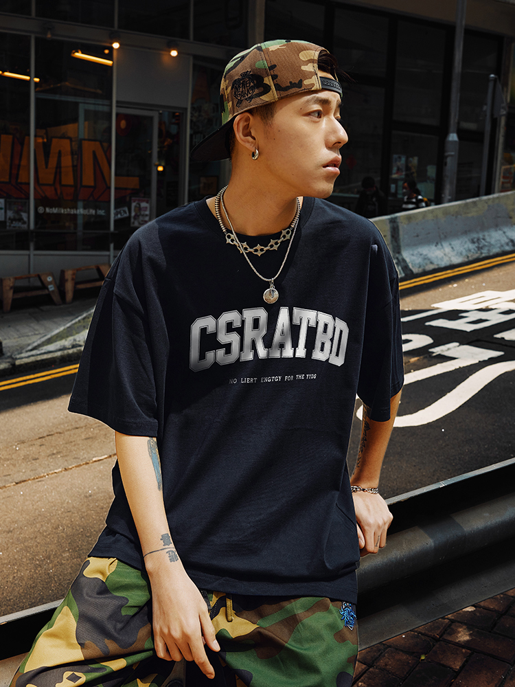 Plus Size Vintage Letter Short Sleeve T-Shirt - Trendy Heavyweight Unisex for Summer 2025 - Cool Feel American Style Plus Size Vintage Letter Short Sleeve T-Shirt - Trendy Heavyweight Unisex for Summer 2025 - Cool Feel American Style