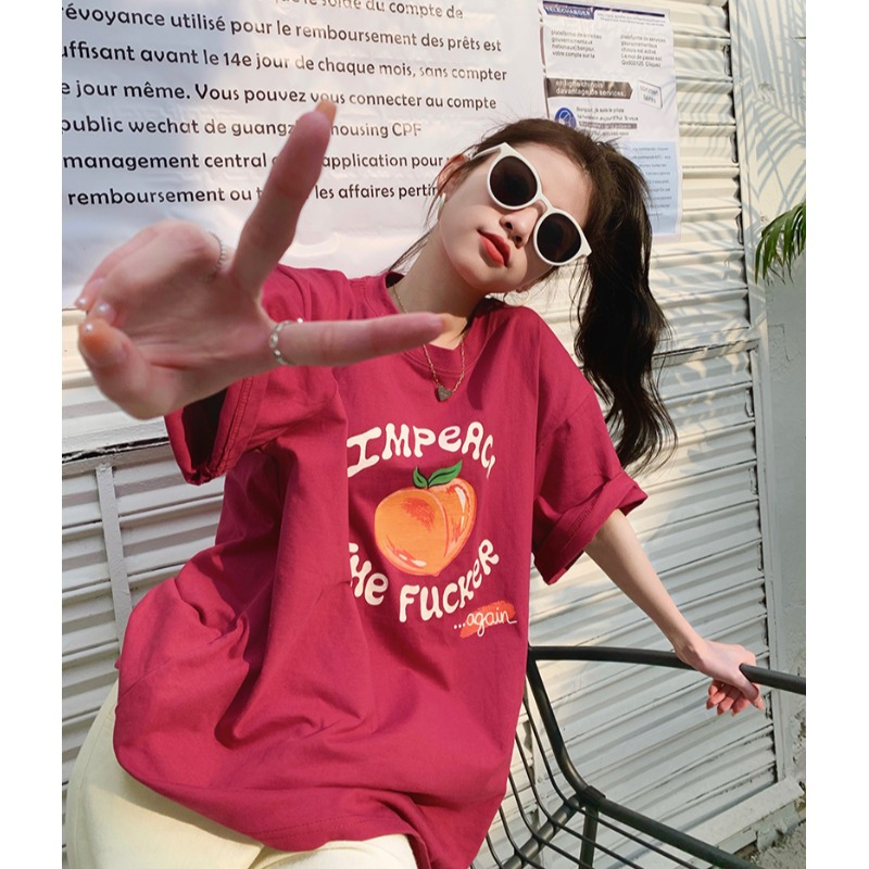 Plus Size Women's Casual Loose Short Sleeve Round Neck T-Shirt – Age-Reducing Pure Cotton Top for Chubby Girls, Summer 2025 Style Plus Size Women's Casual Loose Short Sleeve Round Neck T-Shirt – Age-Reducing Pure Cotton Top for Chubby Girls, Summer 2025 Style