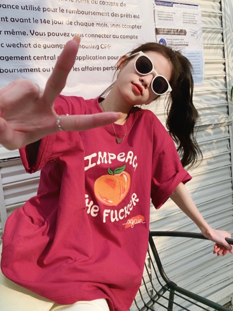 Plus Size Women's Casual Loose Short Sleeve Round Neck T-Shirt – Age-Reducing Pure Cotton Top for Chubby Girls, Summer 2025 Style Plus Size Women's Casual Loose Short Sleeve Round Neck T-Shirt – Age-Reducing Pure Cotton Top for Chubby Girls, Summer 2025 Style