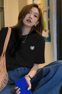 Plus Size Women's Cotton Mid-Length Short Sleeve T-Shirt - Loose Fit, Versatile Round Neck Style for Everyday Wear