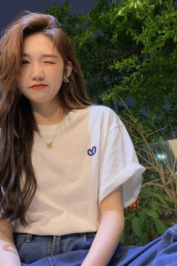 Plus Size Women's Cotton Mid-Length Short Sleeve T-Shirt - Loose Fit, Versatile Round Neck Style for Everyday Wear