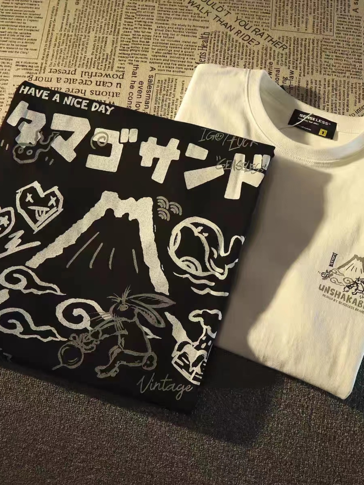 Plus-Size Women's Japanese-Style Loose Retro Cotton Short Sleeve T-Shirt for Couples - Casual Vintage Fashion Plus-Size Women's Japanese-Style Loose Retro Cotton Short Sleeve T-Shirt for Couples - Casual Vintage Fashion