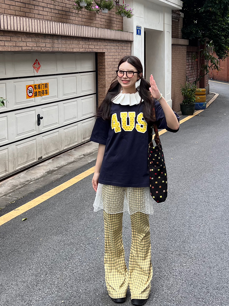 Polka Dot Print Short Sleeve T-Shirt - Loose Fit, Casual Couple Style, Spring Summer Fashion Trend Polka Dot Print Short Sleeve T-Shirt - Loose Fit, Casual Couple Style, Spring Summer Fashion Trend