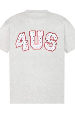 Polka Dot Print Short Sleeve T-Shirt - Loose Fit, Casual Couple Style, Spring Summer Fashion Trend