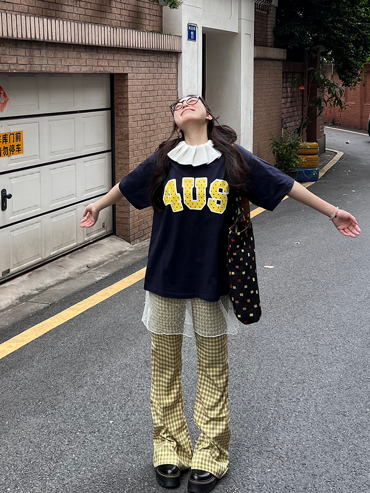 Polka Dot Print Short Sleeve T-Shirt - Loose Fit, Casual Couple Style, Spring Summer Fashion Trend Polka Dot Print Short Sleeve T-Shirt - Loose Fit, Casual Couple Style, Spring Summer Fashion Trend