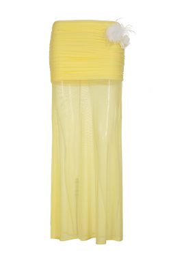 Pure Desire Blue Floral Mesh Lace Spliced Bodycon Skirt - Summer Vacation Style, Three-Dimensional Design, Trendy Y2K Fashion