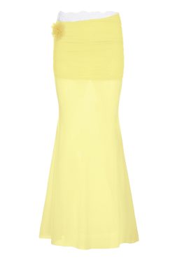 Pure Desire Blue Floral Mesh Lace Spliced Bodycon Skirt - Summer Vacation Style, Three-Dimensional Design, Trendy Y2K Fashion