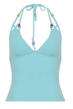 Pure Desire Blue Floral Mesh Lace Spliced Bodycon Skirt - Summer Vacation Style, Three-Dimensional Design, Trendy Y2K Fashion