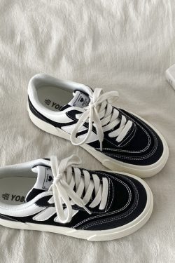 Purple Canvas Sneakers for Women, 2025 Spring Summer Thick-Soled Casual Shoes, Breathable White Student Sneakers