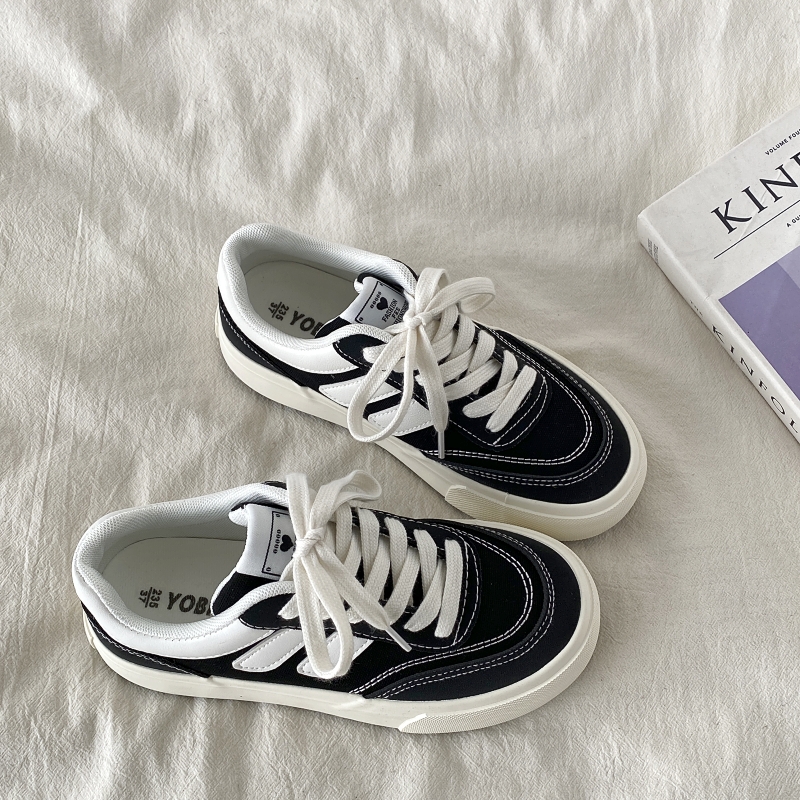 Purple Canvas Sneakers for Women, 2025 Spring Summer Thick-Soled Casual Shoes, Breathable White Student Sneakers Purple Canvas Sneakers for Women, 2025 Spring Summer Thick-Soled Casual Shoes, Breathable White Student Sneakers