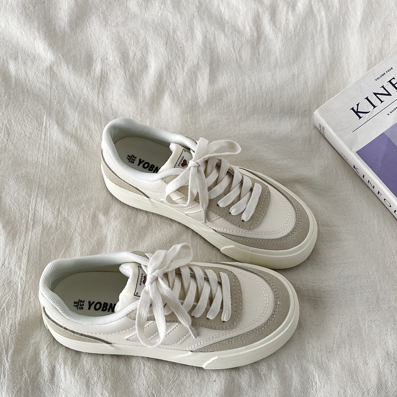 Purple Canvas Sneakers for Women, 2025 Spring Summer Thick-Soled Casual Shoes, Breathable White Student Sneakers Purple Canvas Sneakers for Women, 2025 Spring Summer Thick-Soled Casual Shoes, Breathable White Student Sneakers