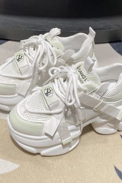 Purple Dad Shoes for Women - Thick-Soled Height-Increasing 8CM Casual Sports Sneakers for Spring and Autumn 2024