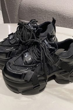 Purple Dad Shoes for Women - Thick-Soled Height-Increasing 8CM Casual Sports Sneakers for Spring and Autumn 2024