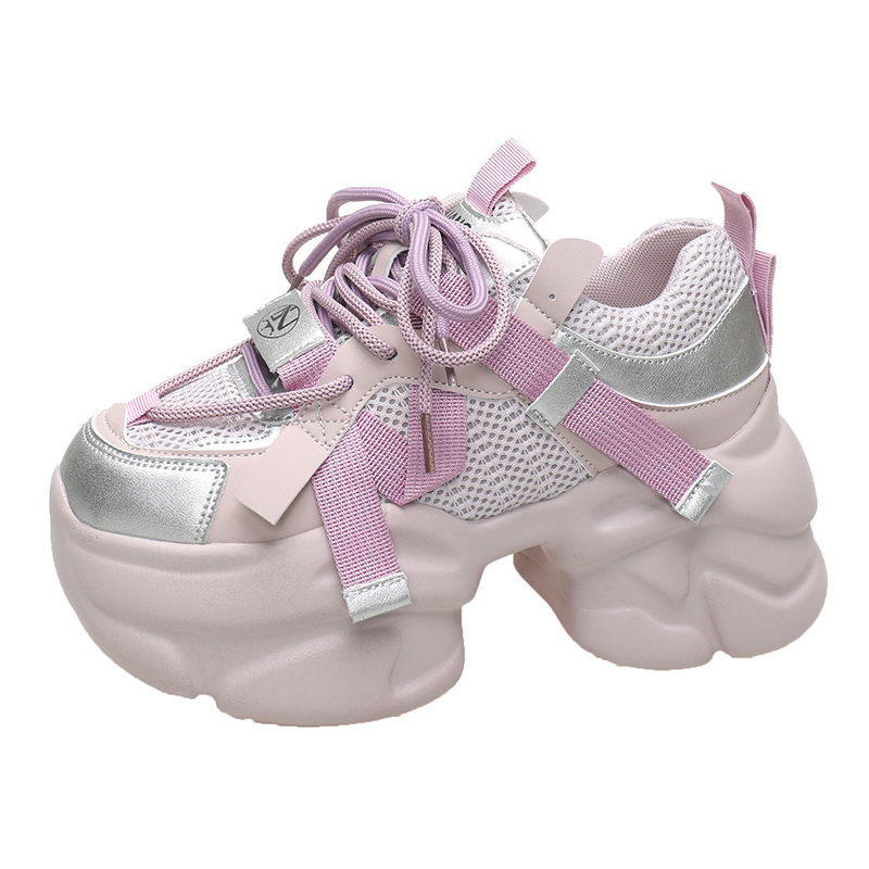 Purple Dad Shoes for Women - Thick-Soled Height-Increasing 8CM Casual Sports Sneakers for Spring and Autumn 2024 Purple Dad Shoes for Women - Thick-Soled Height-Increasing 8CM Casual Sports Sneakers for Spring and Autumn 2024