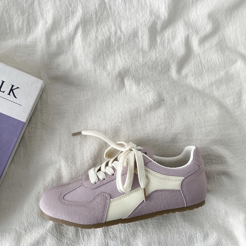 Purple De Xun Sneakers for Women - 2025 Spring Versatile Sports Casual Shoes, Trendy Dopamine A Gan Board Shoes Purple De Xun Sneakers for Women - 2025 Spring Versatile Sports Casual Shoes, Trendy Dopamine A Gan Board Shoes