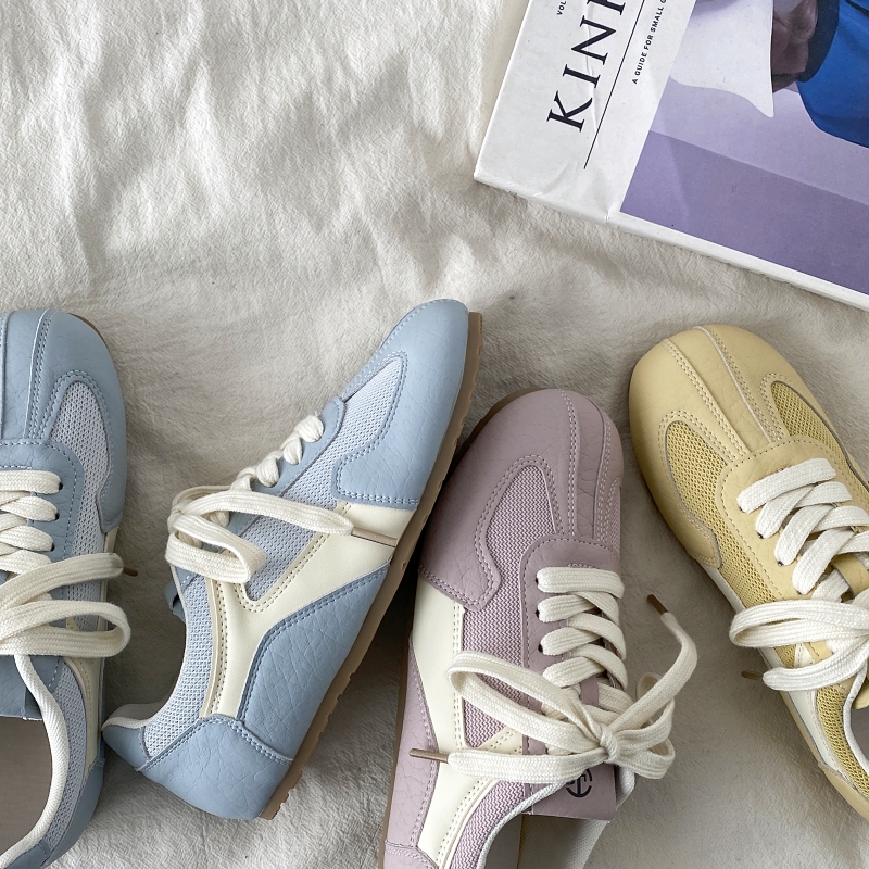 Purple De Xun Sneakers for Women - 2025 Spring Versatile Sports Casual Shoes, Trendy Dopamine A Gan Board Shoes Purple De Xun Sneakers for Women - 2025 Spring Versatile Sports Casual Shoes, Trendy Dopamine A Gan Board Shoes