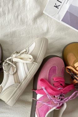 Purple Niche Design Women's Retro Casual Training Shoes - 2025 Ugly Cute Big Head Sneakers for Sports and Everyday Wear