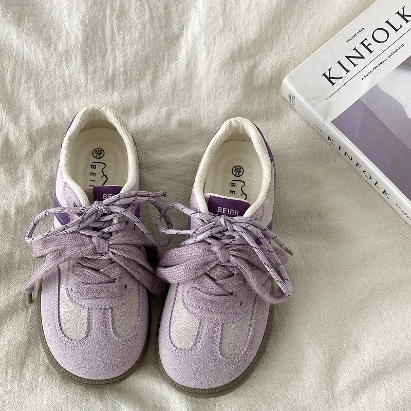 Purple Niche Design Women's Retro Casual Training Shoes - 2025 Ugly Cute Big Head Sneakers for Sports and Everyday Wear Purple Niche Design Women's Retro Casual Training Shoes - 2025 Ugly Cute Big Head Sneakers for Sports and Everyday Wear