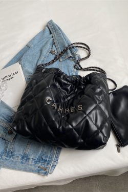 Quilted Chain Bag for Women - Large Capacity Fashion Tote for Commuting - Chic Autumn/Winter 2025 Style